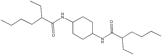 2-ethyl-N-{4-[(2-ethylhexanoyl)amino]cyclohexyl}hexanamide Struktur