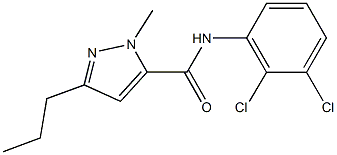 N-(2,3-dichlorophenyl)-1-methyl-3-propyl-1H-pyrazole-5-carboxamide Struktur