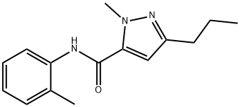 1-methyl-N-(2-methylphenyl)-3-propyl-1H-pyrazole-5-carboxamide Struktur