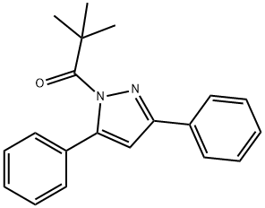 1-(2,2-dimethylpropanoyl)-3,5-diphenyl-1H-pyrazole Struktur