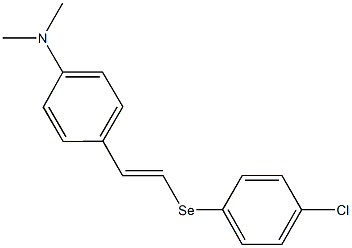 N-(4-{2-[(4-chlorophenyl)selanyl]vinyl}phenyl)-N,N-dimethylamine Struktur