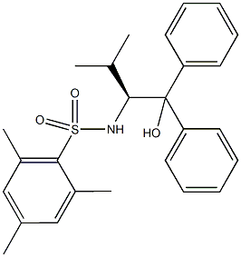 N-{1-[hydroxy(diphenyl)methyl]-2-methylpropyl}-2,4,6-trimethylbenzenesulfonamide Struktur