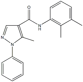 N-(2,3-dimethylphenyl)-5-methyl-1-phenyl-1H-pyrazole-4-carboxamide Struktur