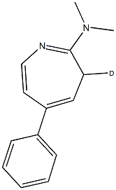 N,N-dimethyl-N-(5-phenyl-3H-azepin-2-yl)amine d_1_ Struktur