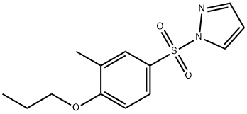 1-[(3-methyl-4-propoxyphenyl)sulfonyl]-1H-pyrazole Struktur