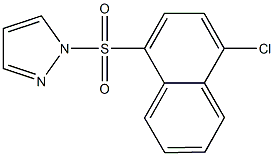 1-[(4-chloro-1-naphthyl)sulfonyl]-1H-pyrazole Struktur