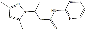 3-(3,5-dimethyl-1H-pyrazol-1-yl)-N-(2-pyridinyl)butanamide Struktur