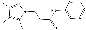 N-(3-pyridinyl)-3-(3,4,5-trimethyl-1H-pyrazol-1-yl)propanamide Struktur