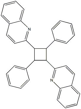 2-[2,4-diphenyl-3-(2-quinolinyl)cyclobutyl]quinoline Struktur