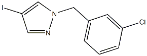 1-(3-chlorobenzyl)-4-iodo-1H-pyrazole Struktur