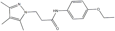 N-(4-ethoxyphenyl)-3-(3,4,5-trimethyl-1H-pyrazol-1-yl)propanamide Struktur