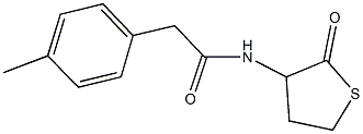 2-(4-methylphenyl)-N-(2-oxotetrahydro-3-thienyl)acetamide Struktur