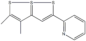 2-(4,5-dimethyl-7lambda~4~-[1,2]dithiolo[5,1-e][1,2]dithiol-2-yl)pyridine Struktur