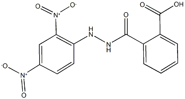 2-[(2-{2,4-dinitrophenyl}hydrazino)carbonyl]benzoic acid Struktur