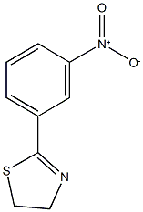 2-{3-nitrophenyl}-4,5-dihydro-1,3-thiazole Struktur