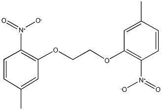 4-methyl-2-[2-(5-methyl-2-nitrophenoxy)ethoxy]-1-nitrobenzene Struktur