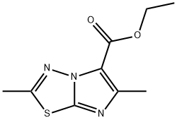 ethyl 2,6-dimethylimidazo[2,1-b][1,3,4]thiadiazole-5-carboxylate Struktur