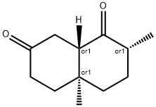 2,4a-dimethyloctahydro-1,7-naphthalenedione Struktur