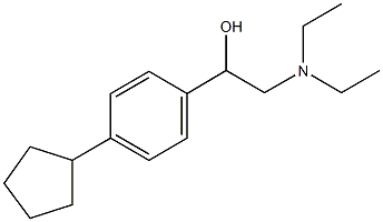 1-(4-cyclopentylphenyl)-2-(diethylamino)ethanol Struktur