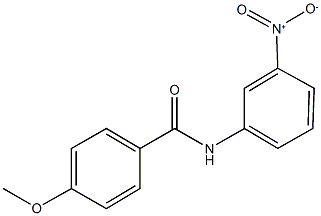 N-{3-nitrophenyl}-4-methoxybenzamide Struktur