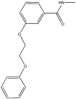 N-methyl-3-(2-phenoxyethoxy)benzamide Struktur