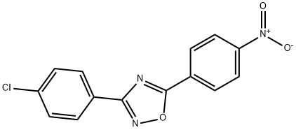 3-(4-chlorophenyl)-5-{4-nitrophenyl}-1,2,4-oxadiazole Struktur