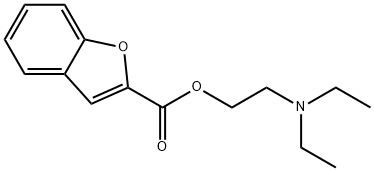 2-(diethylamino)ethyl 1-benzofuran-2-carboxylate Struktur