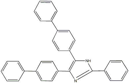 4,5-di[1,1'-biphenyl]-4-yl-2-phenyl-1H-imidazole Struktur