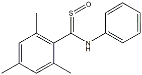 N-[mesityl(sulfinyl)methyl]-N-phenylamine Struktur