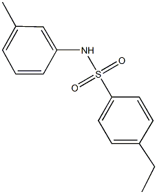 4-ethyl-N-(3-methylphenyl)benzenesulfonamide Struktur