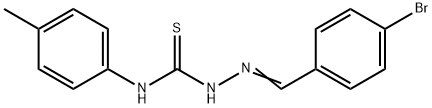 4-bromobenzaldehyde N-(4-methylphenyl)thiosemicarbazone Struktur