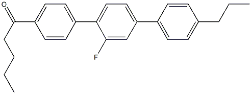 1-(2'-fluoro-4''-propyl[1,1':4',1''-terphenyl]-4-yl)-1-pentanone Struktur