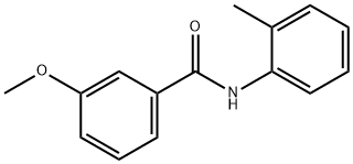 3-methoxy-N-(2-methylphenyl)benzamide Struktur