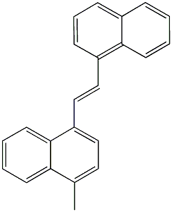 1-methyl-4-[2-(1-naphthyl)vinyl]naphthalene Struktur