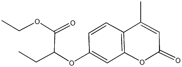 ethyl 2-[(4-methyl-2-oxo-2H-chromen-7-yl)oxy]butanoate Struktur