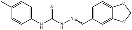 1,3-benzodioxole-5-carbaldehyde N-(4-methylphenyl)thiosemicarbazone Struktur