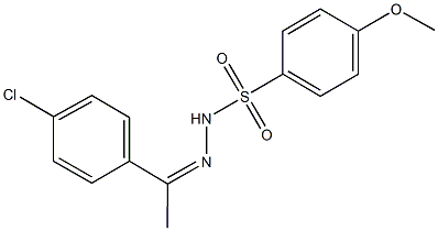 N'-[1-(4-chlorophenyl)ethylidene]-4-methoxybenzenesulfonohydrazide Struktur