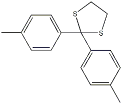 2,2-bis(4-methylphenyl)-1,3-dithiolane Struktur