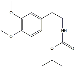 tert-butyl 2-(3,4-dimethoxyphenyl)ethylcarbamate Struktur