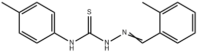 2-methylbenzaldehyde N-(4-methylphenyl)thiosemicarbazone Struktur