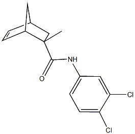 N-(3,4-dichlorophenyl)-2-methylbicyclo[2.2.1]hept-5-ene-2-carboxamide Struktur