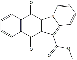 methyl 6,11-dioxo-6,11-dihydrobenzo[f]pyrido[1,2-a]indole-12-carboxylate Struktur