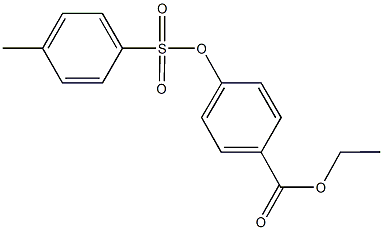 ethyl 4-{[(4-methylphenyl)sulfonyl]oxy}benzoate Struktur