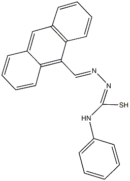 N'-(9-anthrylmethylene)-N-phenylcarbamohydrazonothioic acid Struktur