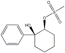 2-hydroxy-2-phenylcyclohexyl methanesulfonate Struktur