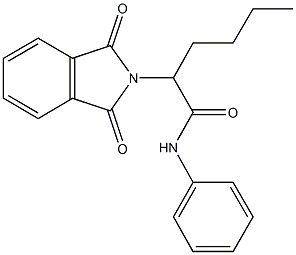 2-(1,3-dioxo-1,3-dihydro-2H-isoindol-2-yl)-N-phenylhexanamide Struktur