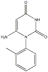 6-amino-1-(2-methylphenyl)-2,4(1H,3H)-pyrimidinedione Struktur