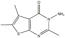 3-AMINO-2,5,6-TRIMETHYLTHIENO[2,3-D]PYRIMIDIN-4(3H)-ONE Struktur