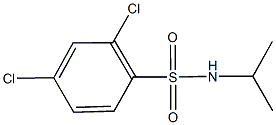 2,4-dichloro-N-isopropylbenzenesulfonamide Struktur