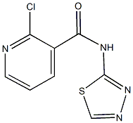 2-chloro-N-(1,3,4-thiadiazol-2-yl)nicotinamide Struktur